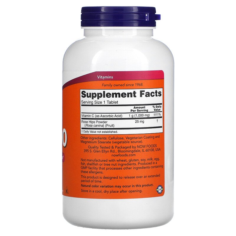 NOW - VITAMINA C 1000 MG (250 TABLETS)
