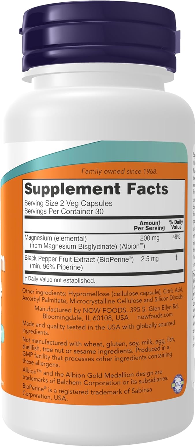 NOW - MAGNESIO GLYCINATE 60CAP