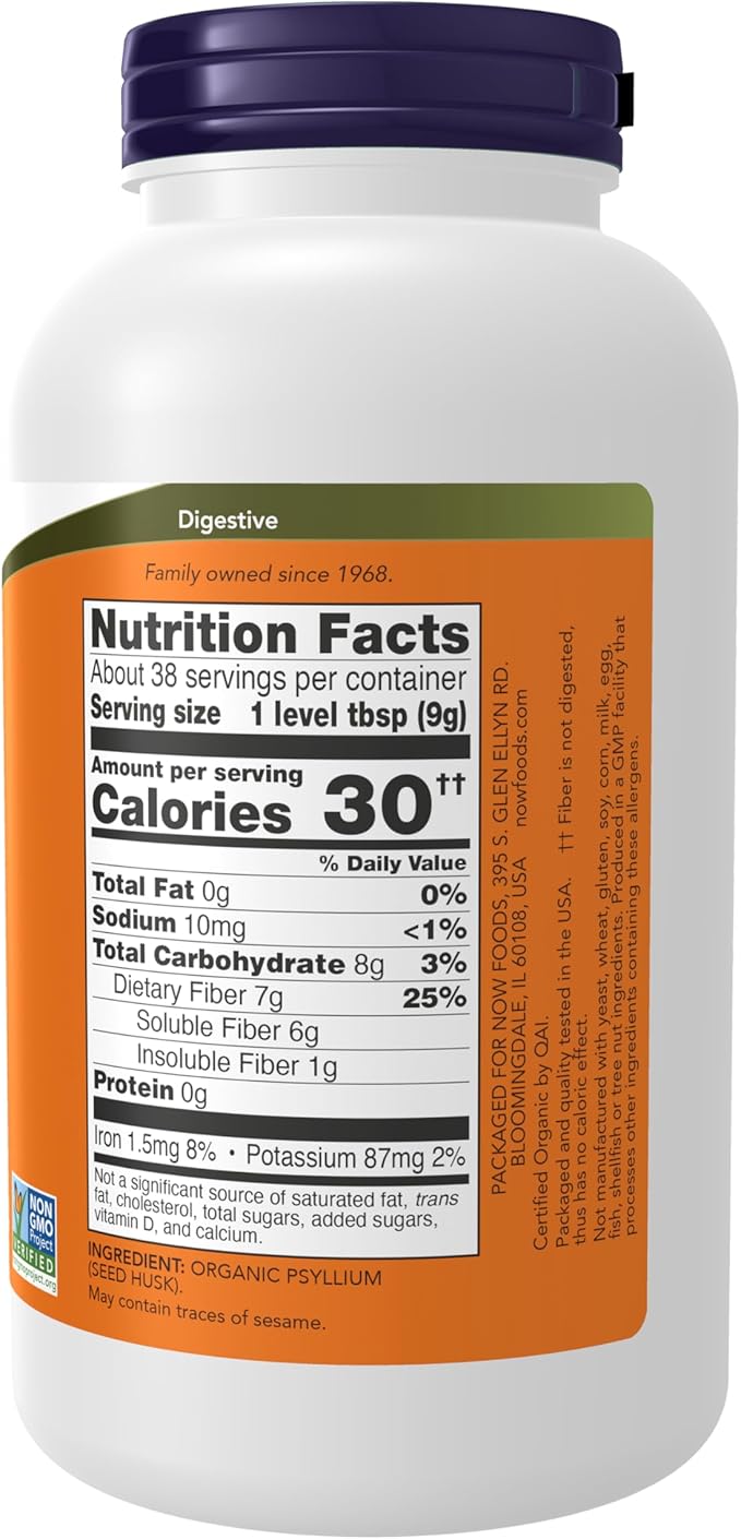 NOW - PSYLLIUM HUSK POWDER (38SERV)