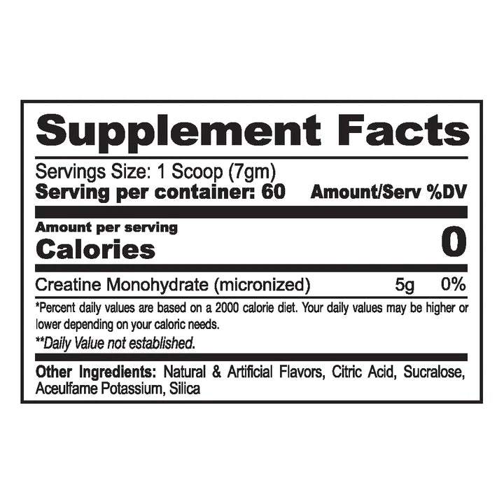 METABOLIC - MICRONIZED CREATINE PLUS 60 SERV