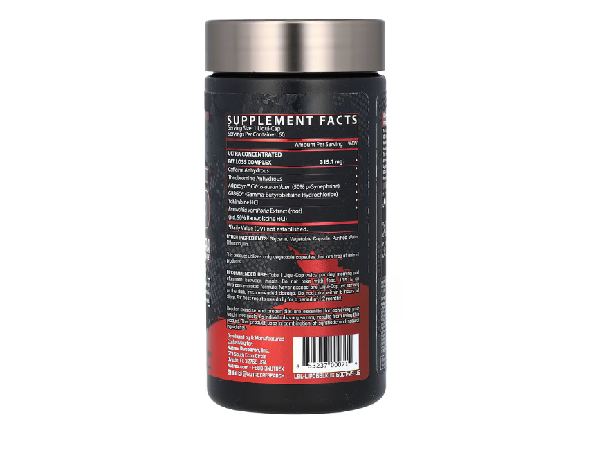 NUTREX - LIPO 6 BLACK - 120 CAPS