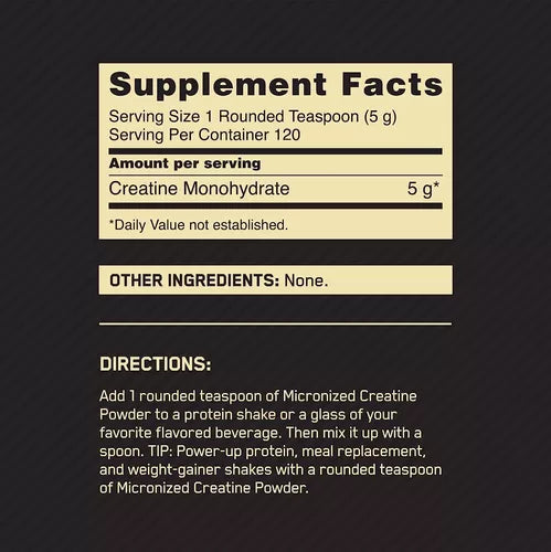 ON - MICRONIZED CREATINE POWDER 120 SERV