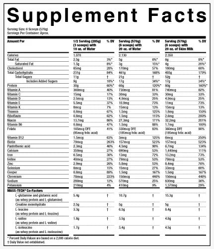 MUSCLETECH - MASS TECH EXTREME 2000 (12 LIBRAS)
