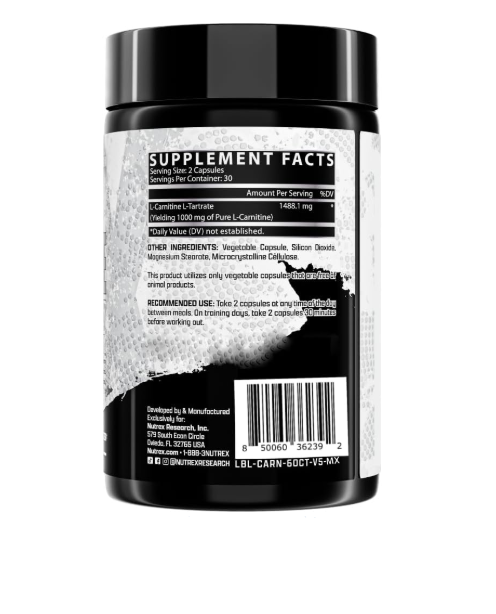NUTREX - L CARNITINA CAP 1.000MG