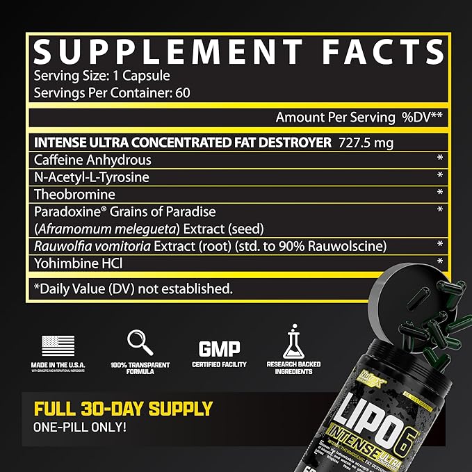 NUTREX - LIPO 6 INTENSE - (60CAP)