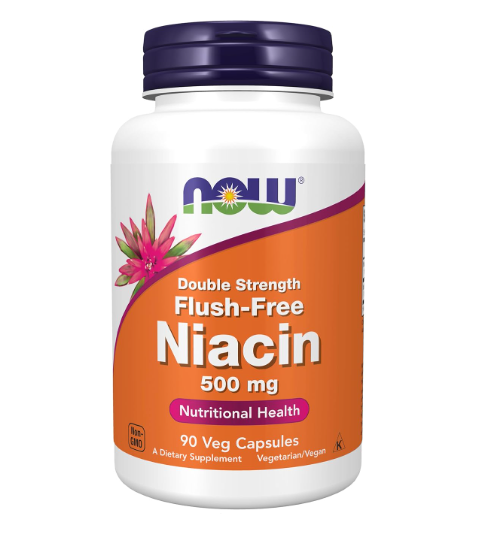 NOW - NIACIN 500MG ( 90 CAPSULAS)