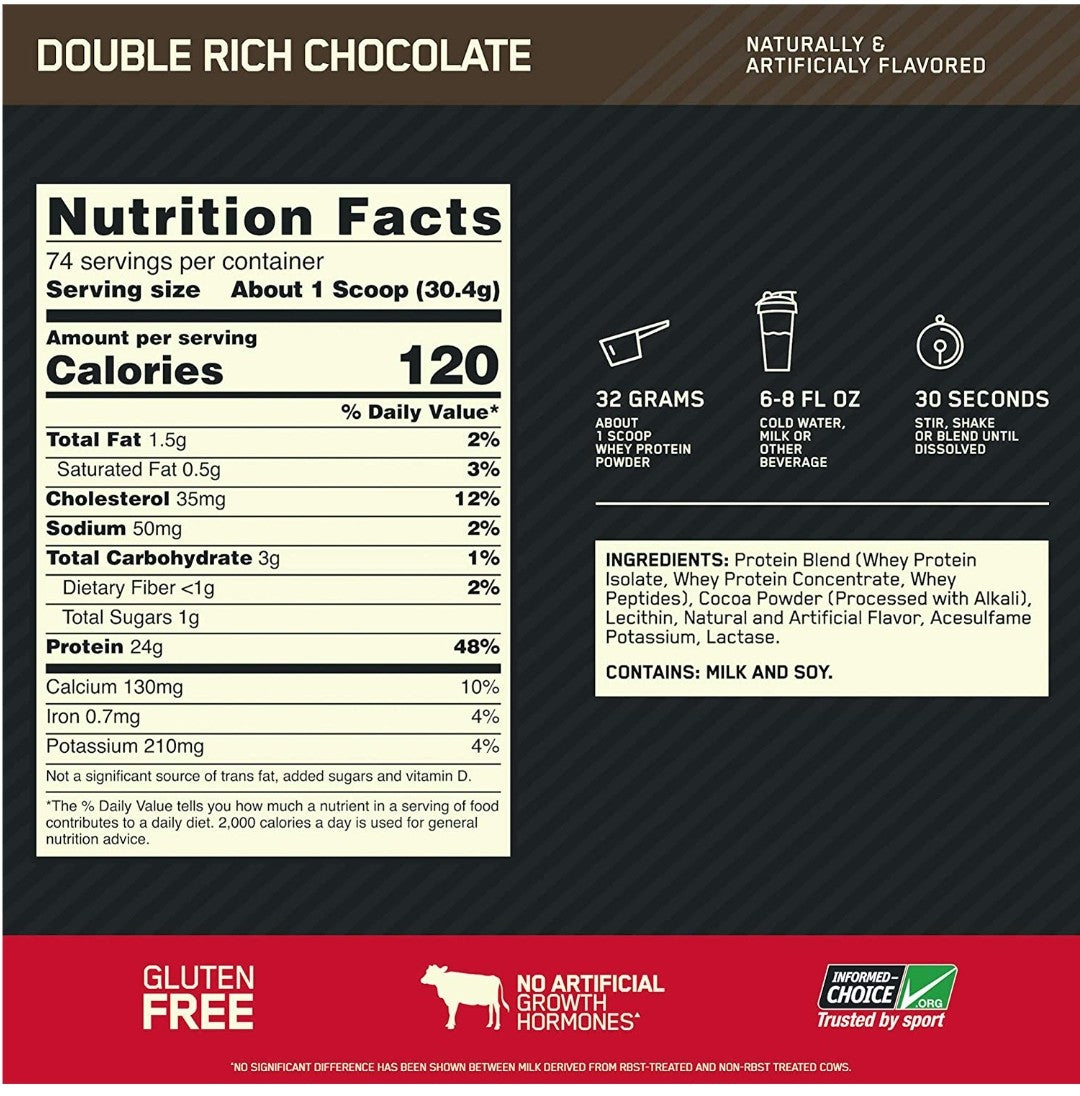 ON - GOLD STANDARD 100% WHEY - 5 LBS (74 SERV)