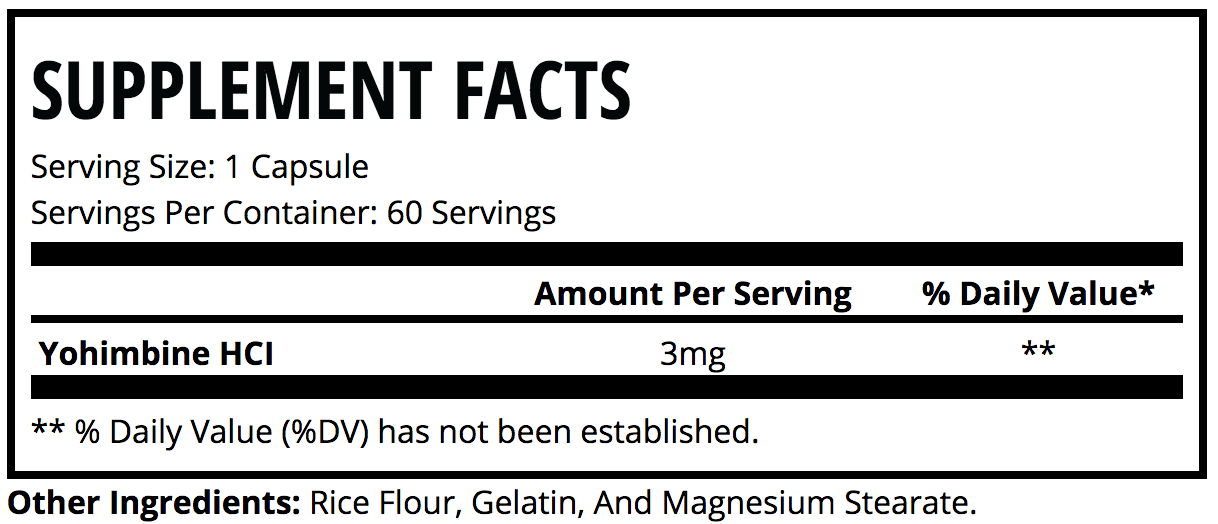 MAN SPORTS - YOHIMBINE HCI - 60 SERV