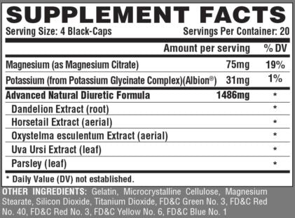 NUTREX - LIPO 6 - BLACK DIURETIC (80 CAPS)