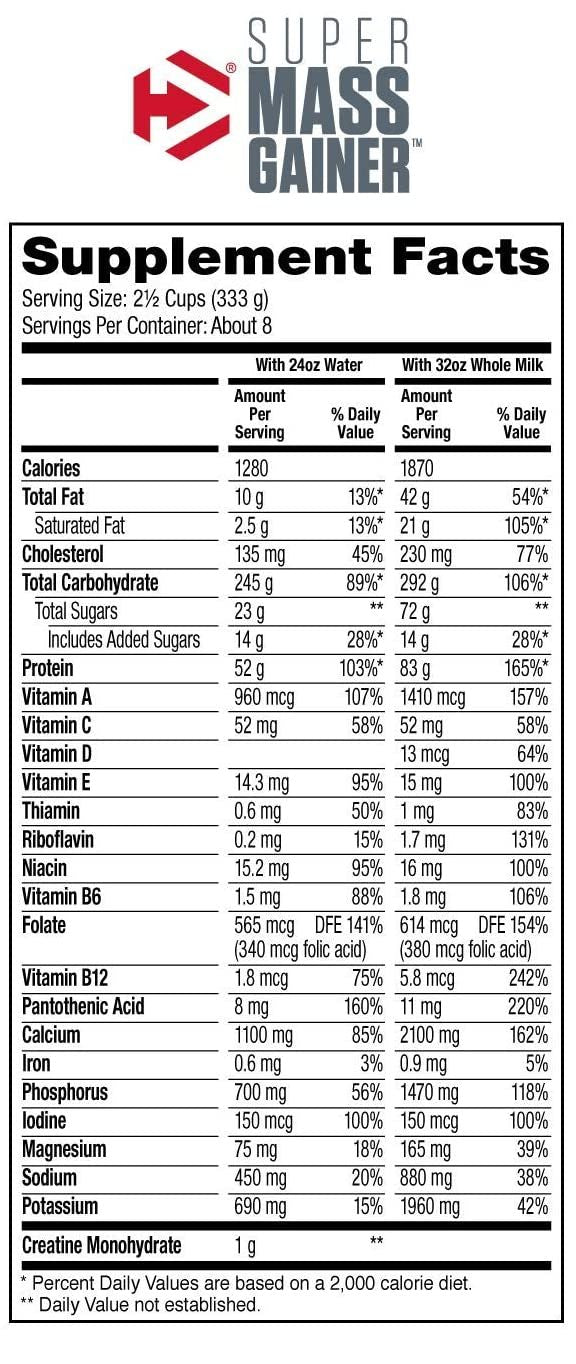 DYMATIZE - SUPER MASS GAINER 6 LBS