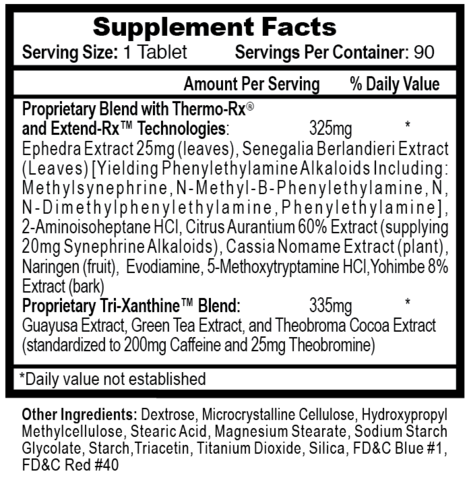 HI-TECH - LIPODRENE HARDCORE -  90 TABS