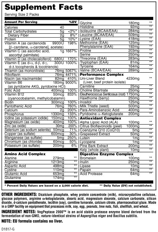 UNIVERSAL - ANIMAL PACK - (44 PACKS).