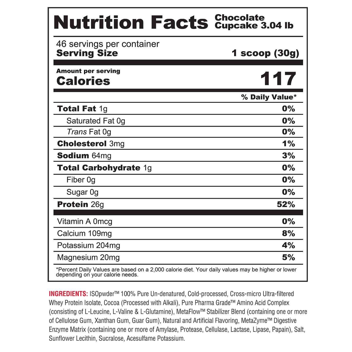 METABOLIC - ISO PWDR - 3 LBS (46SERV).