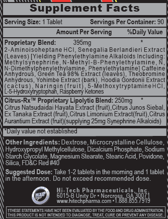 HI-TECH - LIPODRENE EXTREME - (90 TABS.)