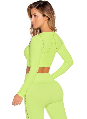 BABALU CONJUNTO LEGGINS - MANGA LARGA VERDE LIMON