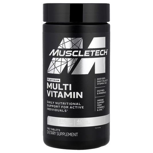 MUSCLETECH - PLATINUM MULTIVITAMIN 180 TABLETAS