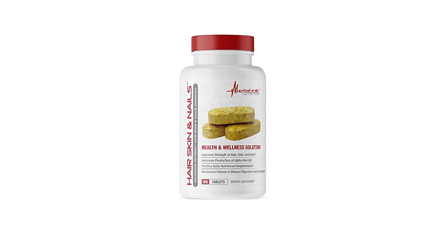METABOLIC - HAIR, SKIN & NAILS - (90 TABLETAS)