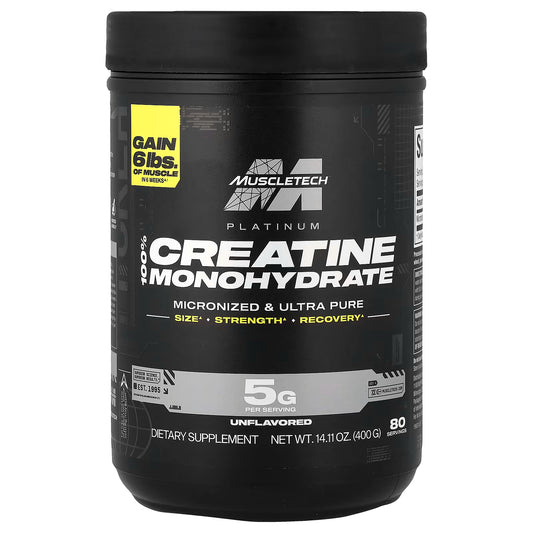 MUSCLETECH - CREATINA PLATINUM - 400G (80 SERV).