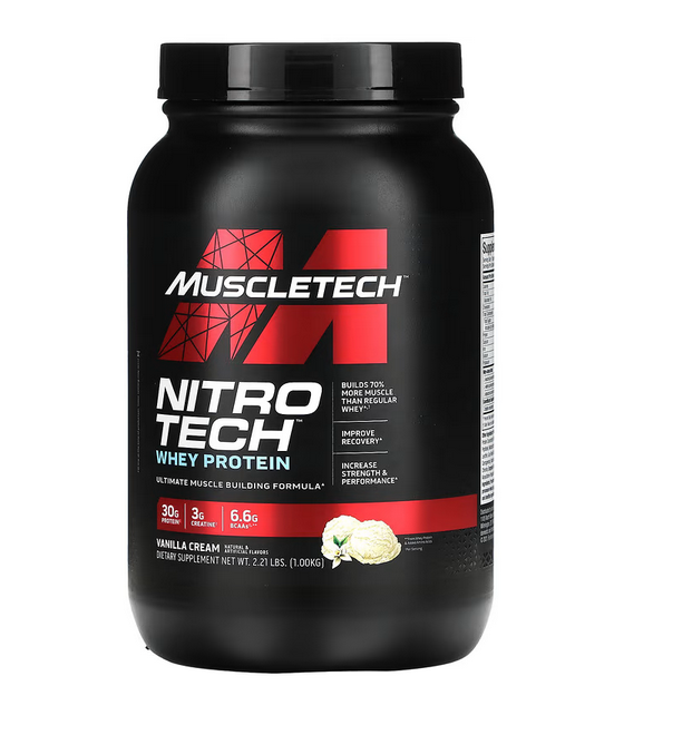 MUSCLETECH - NITRO TECH - WHEY PROTEIN -  2LBS (22 SERV).