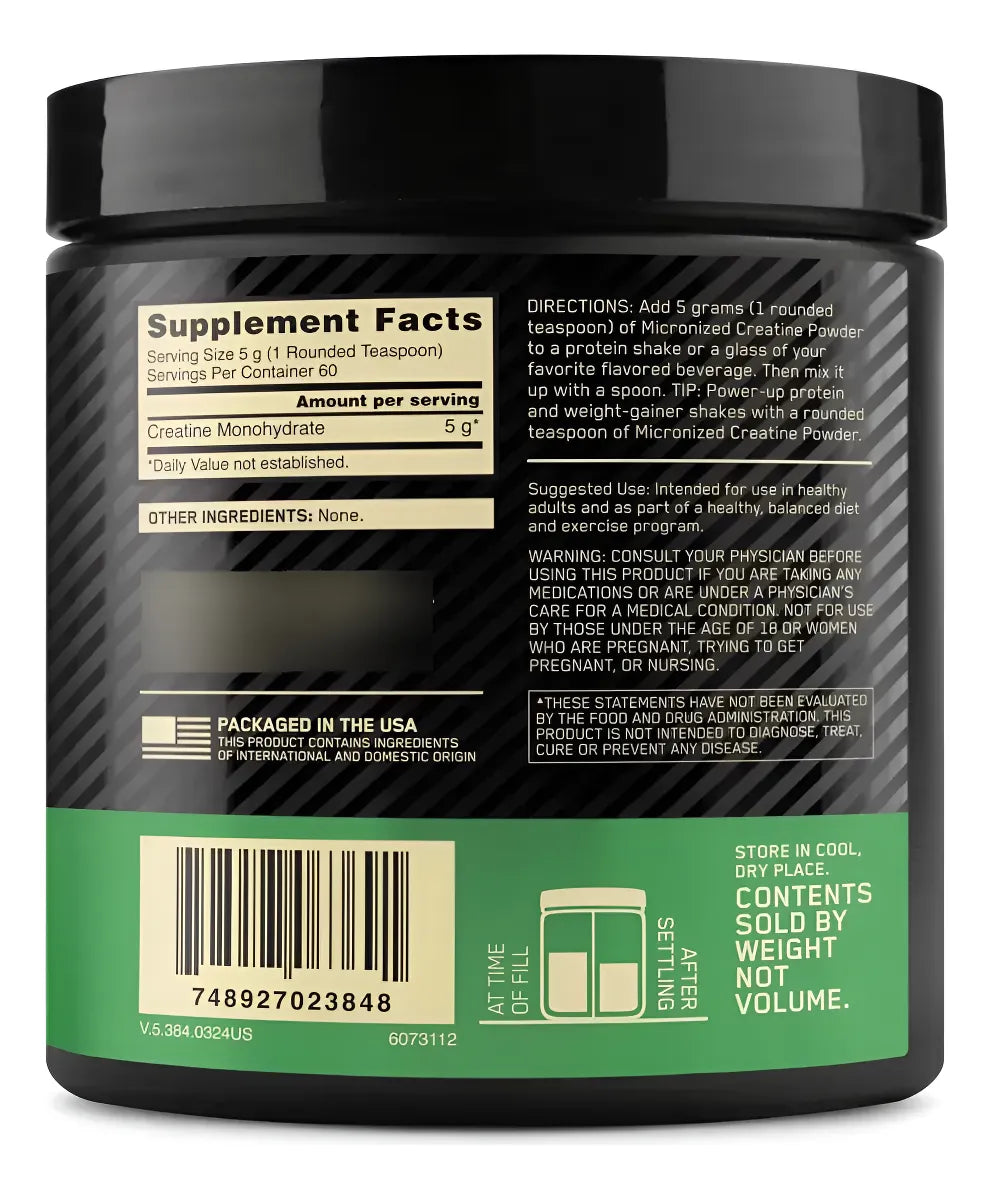 ON - MICRONIZED CREATINE POWDER 60 SERV