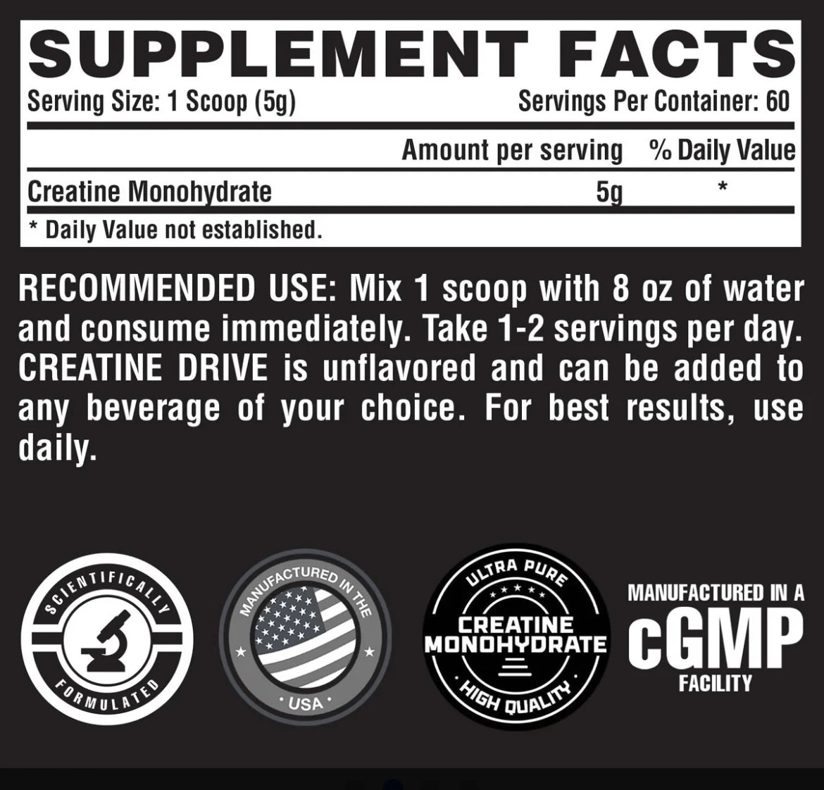 NUTREX - CREATINA MONOHIDRATADA 300G (60 SERV)