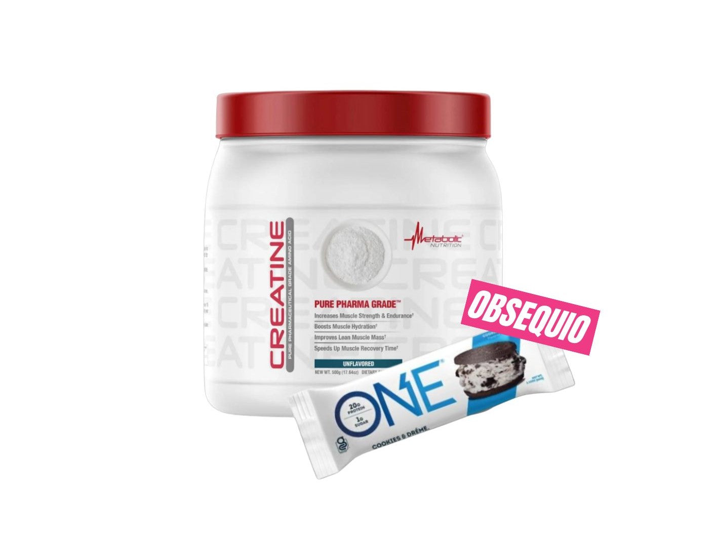 METABOLIC - CREATINA MONIHIDRATADA 500G 100 SERVICIOS