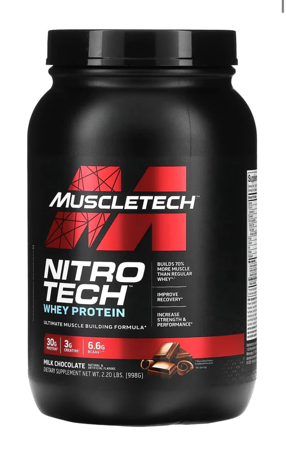 MUSCLETECH - NITRO TECH - WHEY PROTEIN -  2LBS (22 SERV).