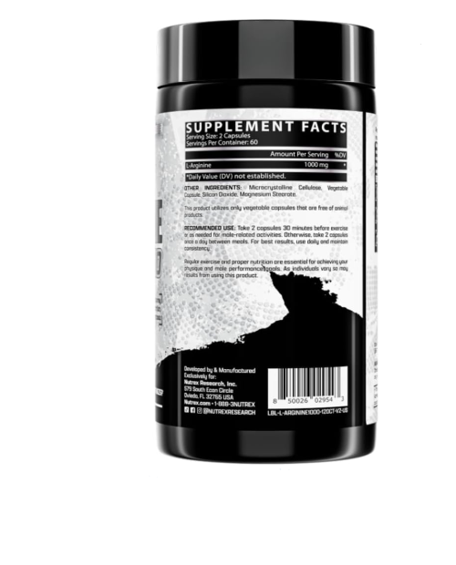 NUTREX - L ARGININE 1000 MG (120 CAPSULAS)