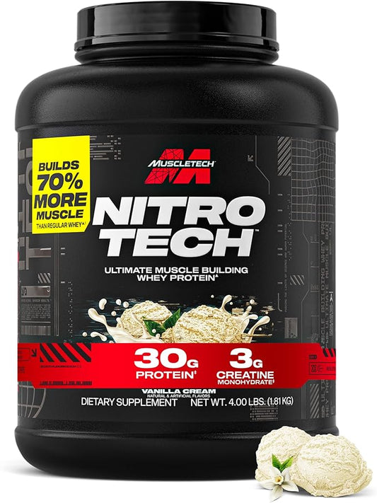 MUSCLETECH - NITRO TECH - WHEY PROTEIN - 4LBS (40 SERV)