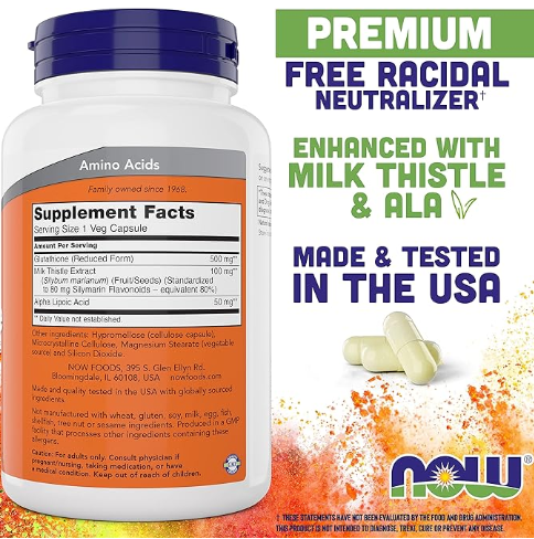NOW - GLUTATHIONE - 500MG