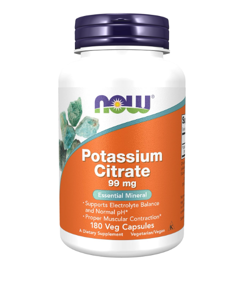 NOW - POTASSIUM CITRATE 90MG (100CAP)