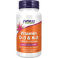 NOW - VITAMINA D3 - & K2 - 120 VEG CAPS)