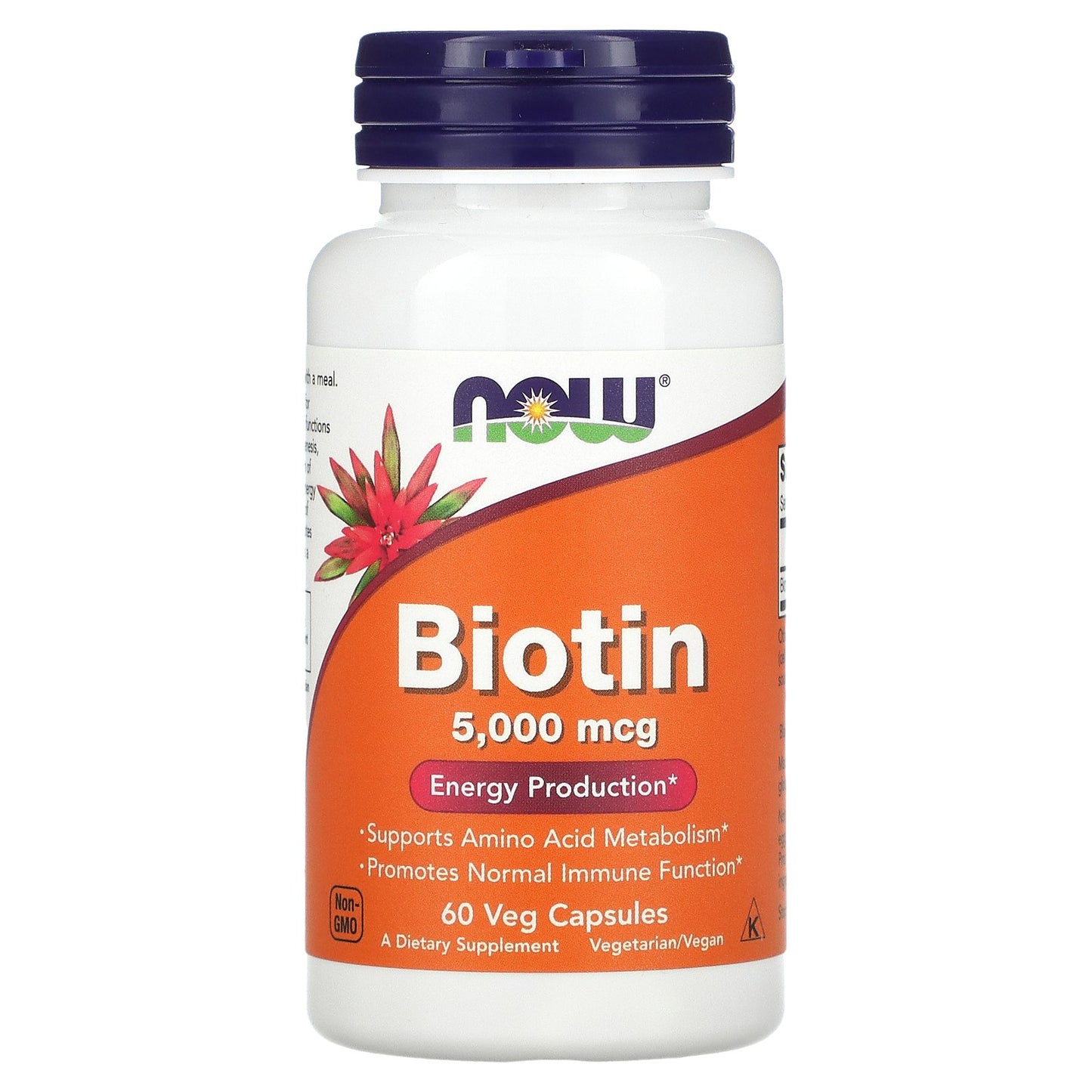 NOW - BIOTIN - 60 VEG CASULAS