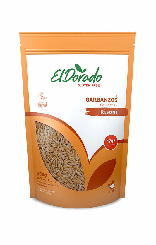 EL DORADO - PASTA DE LEGUMBRES GARBANZO RISONI - 250G