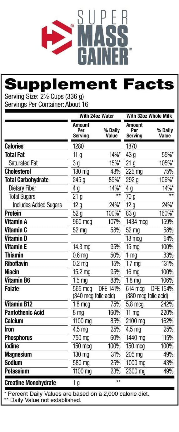 DYMATIZE - SUPER MASS GAINER 12 LBS