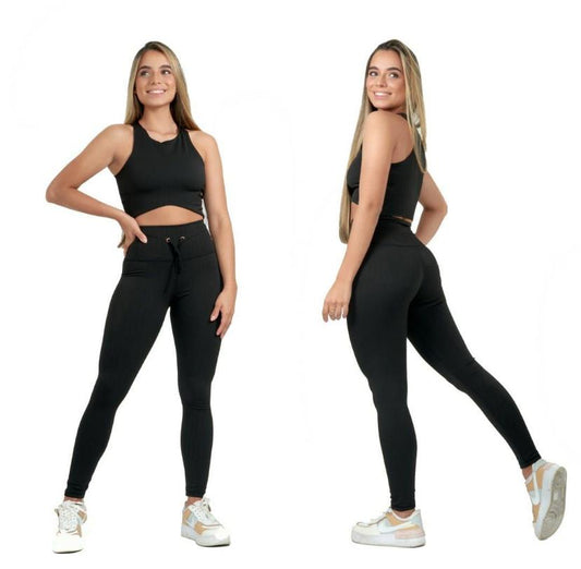 BURNING CONJUNTO LEGGINS - CORDON NEGRO