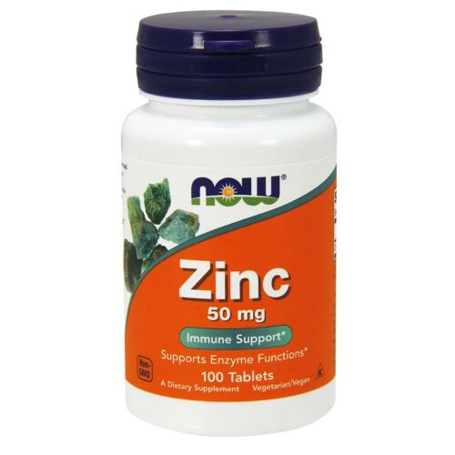 NOW ZINC 50MG (100 TABLETAS)