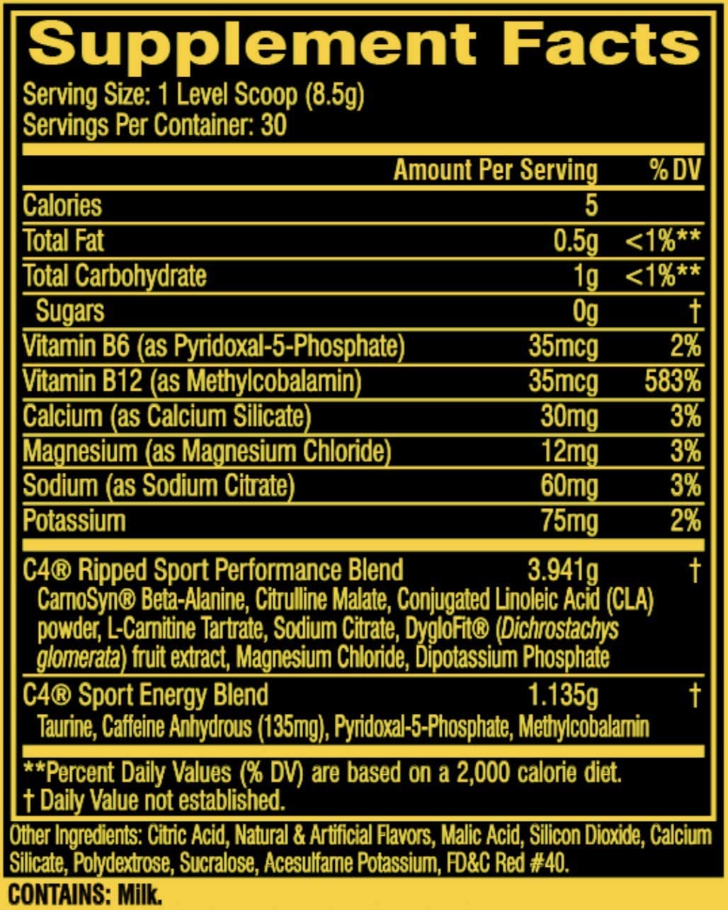 CELLUCOR - C4 RIPPED - (30 SERV).